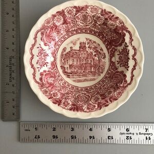 Early Days Vernonware California U.S.A. Under Glaze set of 4 dessert dishes